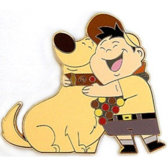 Disney Pin 70691 DSF Pixar's Up Russell Scout with Dug Golden Retriever LE 300
